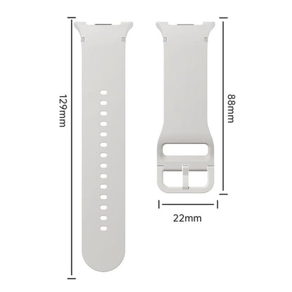 For Samsung Galaxy Watch8 40mm Diamond Bezel and Solid Color Stitched Silicone Watch Band(Pink Rose Gold) - Watch Bands by buy2fix | Online Shopping UK | buy2fix
