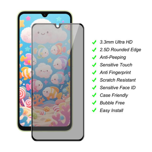 For Samsung Galaxy A26 5G JUNSUNMAY 25pcs Silk Print Full Coverage Privacy Tempered Glass Film - Galaxy Tempered Glass by JUNSUNMAY | Online Shopping UK | buy2fix