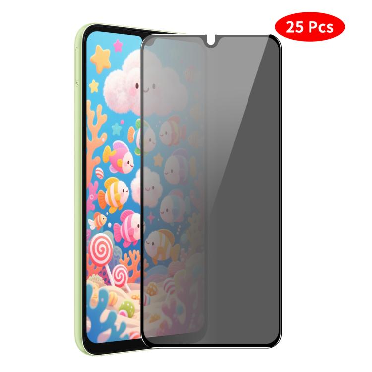 For Samsung Galaxy A25 5G Global JUNSUNMAY 25pcs Silk Print Full Coverage Privacy Tempered Glass Film - Galaxy Tempered Glass by JUNSUNMAY | Online Shopping UK | buy2fix