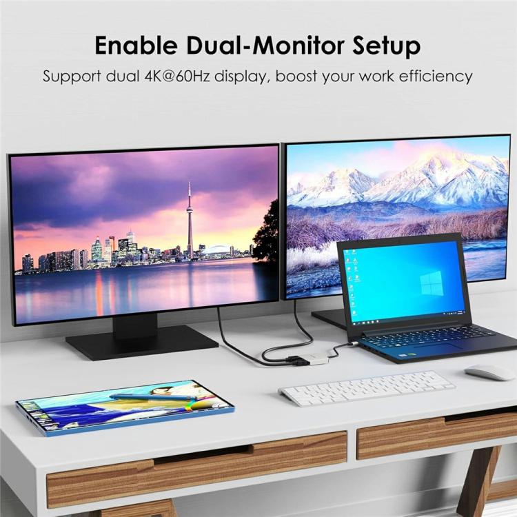 WAVLINK UMD320 With 100W Power Port Type-C to 4K HDMI + 8K HDMI Adapter - Adapter by WAVLINK | Online Shopping UK | buy2fix