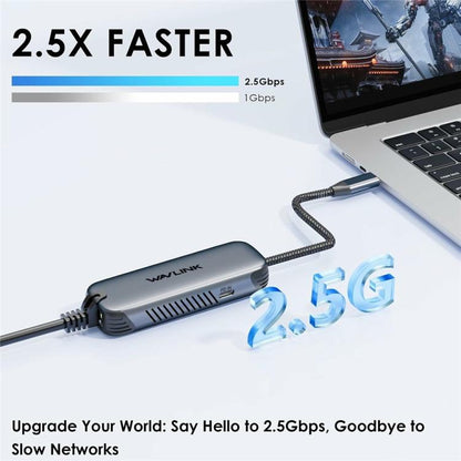 WAVLINK NWU330GD Support 95W PD Output USB-C to RJ45 2.5Gbps Network Converter - USB Network Adapter by WAVLINK | Online Shopping UK | buy2fix