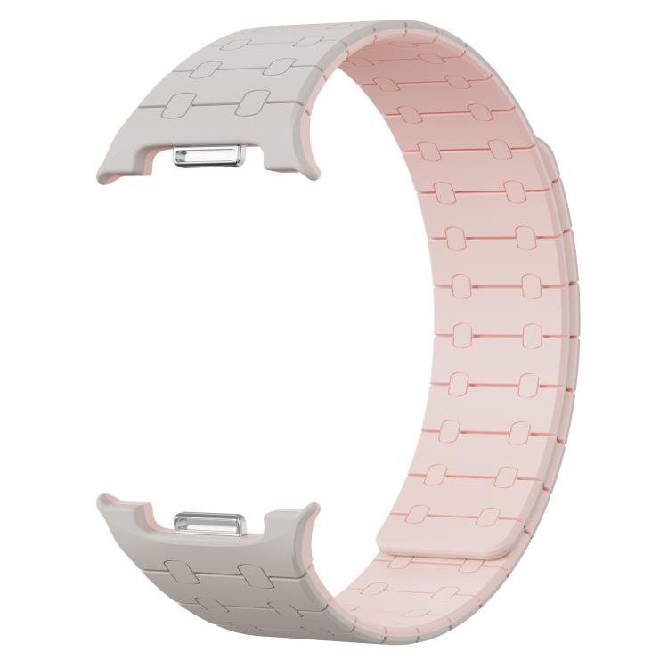 For Samsung Galaxy Watch8 / Watch8 Classic Integrated Magnetic Silicone Watch Band(Starlight+Pink) - Watch Bands by buy2fix | Online Shopping UK | buy2fix