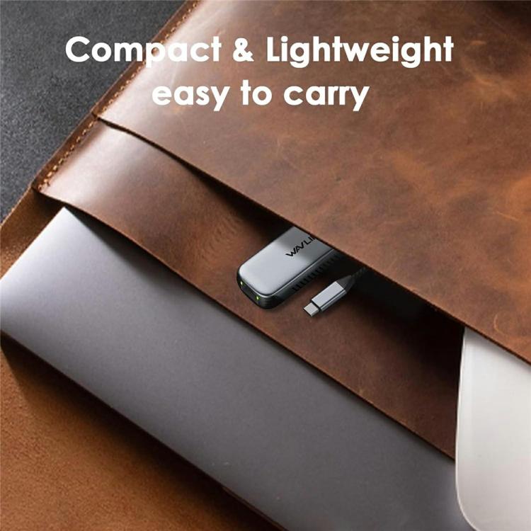 WAVLINK NWU340GD With 95W Charging Port 5Gbps USB-C to RJ45 Ethernet Adapter Converter - USB Network Adapter by WAVLINK | Online Shopping UK | buy2fix