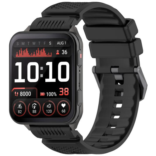 For Garmin Venu X1 Armor Silicone Watch Band(Black) - Watch Bands by buy2fix | Online Shopping UK | buy2fix