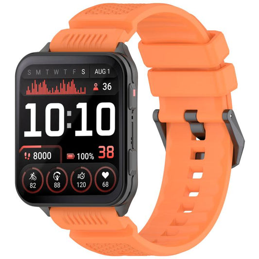 For Garmin Venu X1 Armor Silicone Watch Band(Orange) - Watch Bands by buy2fix | Online Shopping UK | buy2fix