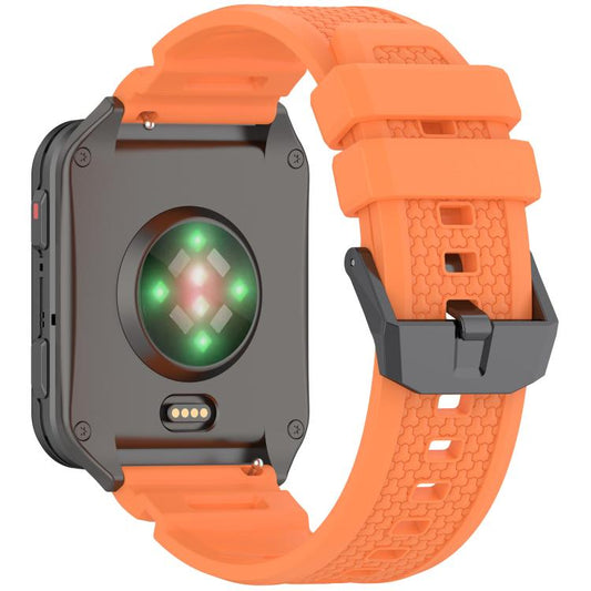 For Garmin Venu X1 Armor Silicone Watch Band(Orange) - Watch Bands by buy2fix | Online Shopping UK | buy2fix
