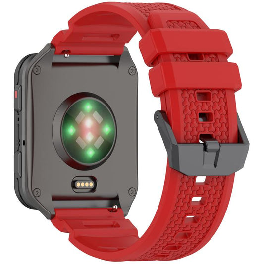 For Garmin Venu X1 Armor Silicone Watch Band(Red) - Watch Bands by buy2fix | Online Shopping UK | buy2fix