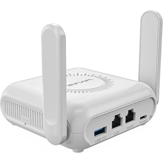 WAVLINK WNT100X3  AX3000 160MHz MU-MIMO OFDMA VPN Dual Band WiFi 6 Travel Router, Color:US Plug - Wireless Routers by WAVLINK | Online Shopping UK | buy2fix