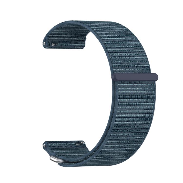 For Garmin Venu X1 Two Section Metal Ring Nylon Hook and Loop Fastener Watch Band(Dark Misty Gray) - Watch Bands by buy2fix | Online Shopping UK | buy2fix