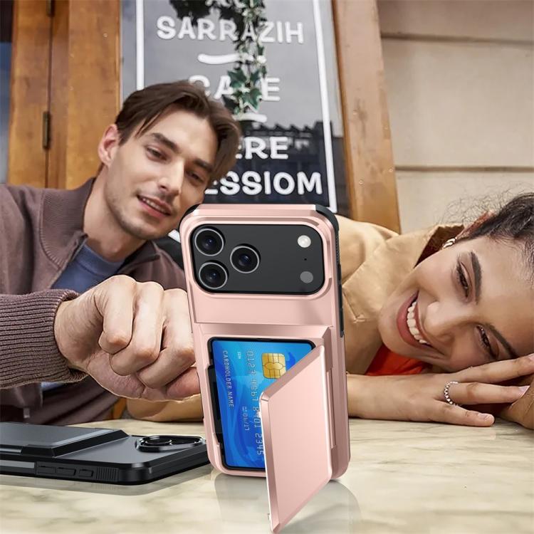 For iPhone 17 Pro Max Kalebol Flip Card Wallet Holder Shockproof Phone Case(Red) - iPhone 17 Pro Max Cases by Kalebol | Online Shopping UK | buy2fix