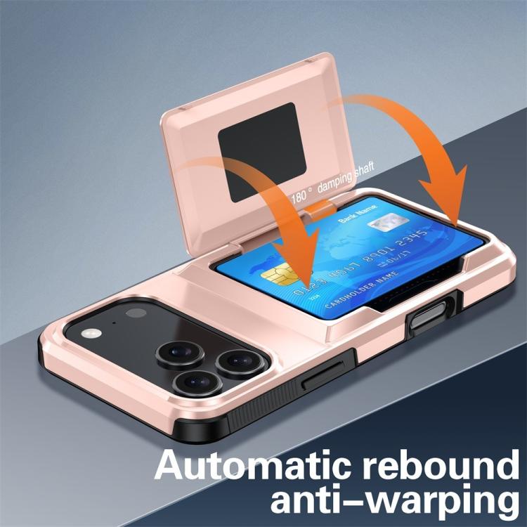 For iPhone 17 Pro Max Kalebol Flip Card Wallet Holder Shockproof Phone Case(Red) - iPhone 17 Pro Max Cases by Kalebol | Online Shopping UK | buy2fix