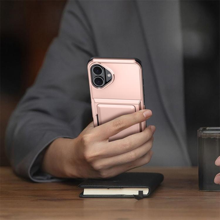 For iPhone 17 Kalebol Flip Card Wallet Holder Shockproof Phone Case(Blue) - iPhone 17 Cases by Kalebol | Online Shopping UK | buy2fix