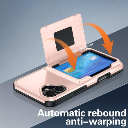 For iPhone 17 Kalebol Flip Card Wallet Holder Shockproof Phone Case(Blue) - iPhone 17 Cases by Kalebol | Online Shopping UK | buy2fix
