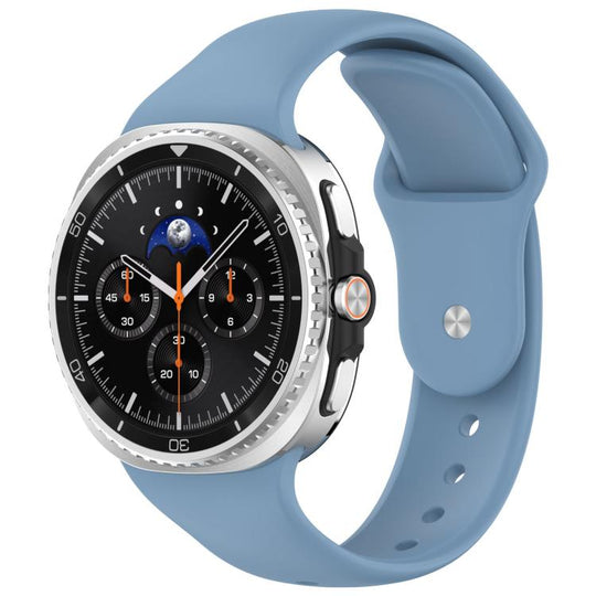 For Galaxy Watch9 / 8 / 8 Classic Reverse Buckle Silicone Watch Band(Blue)