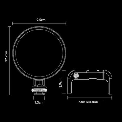 A01 Smartphone Photography Live Streaming Round LED Fill Light Portable Selfie Light(Black) - Selfie Light by buy2fix | Online Shopping UK | buy2fix