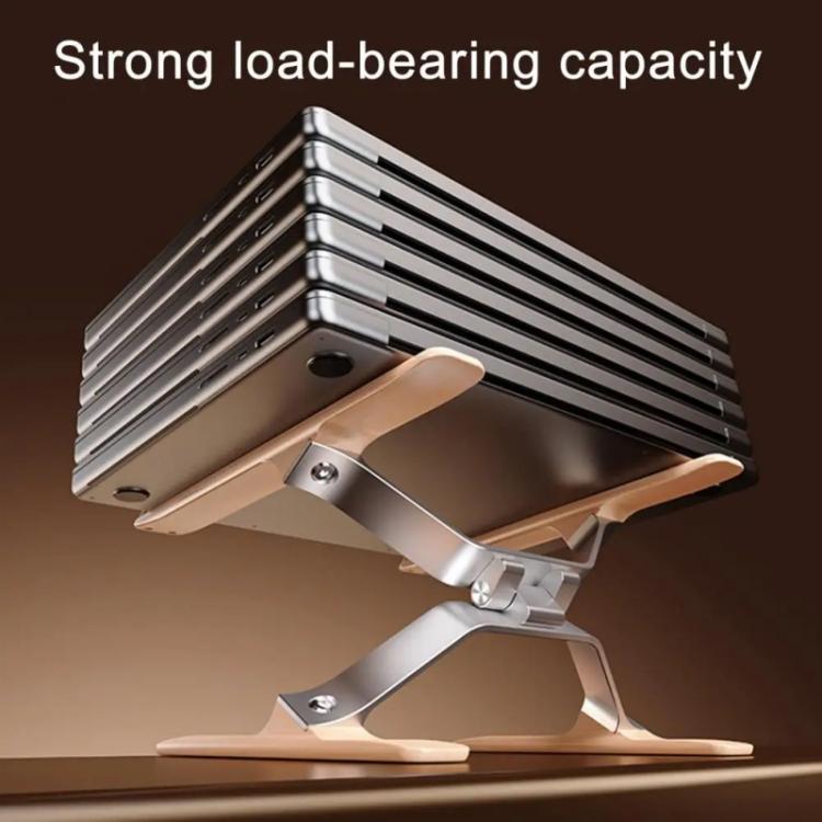 P70W Adjustable Height Solid Wood + Aluminum Alloy Cooling Stand for 14-16 inch Laptops - Laptop Stand by buy2fix | Online Shopping UK | buy2fix