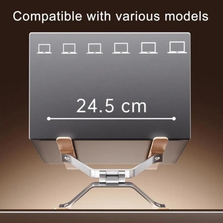 P70W Adjustable Height Solid Wood + Aluminum Alloy Cooling Stand for 14-16 inch Laptops - Laptop Stand by buy2fix | Online Shopping UK | buy2fix