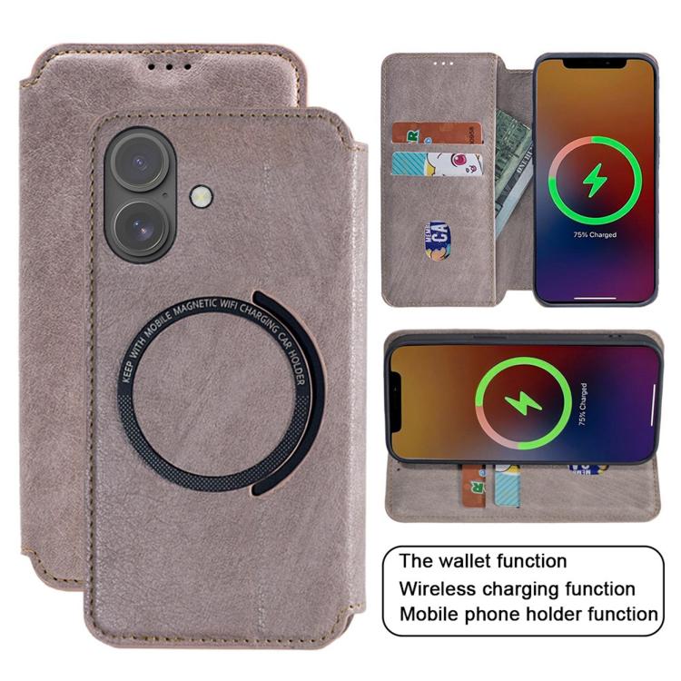 For iPhone 17 Kalebol Flip Card Slot MagSafe Leather Phone Case(Brown) - iPhone 17 Cases by Kalebol | Online Shopping UK | buy2fix