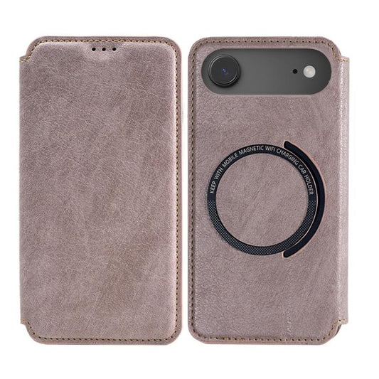 For iPhone 17 Air Kalebol Flip Card Slot MagSafe Leather Phone Case(Pink) - iPhone 17 Air Cases by Kalebol | Online Shopping UK | buy2fix