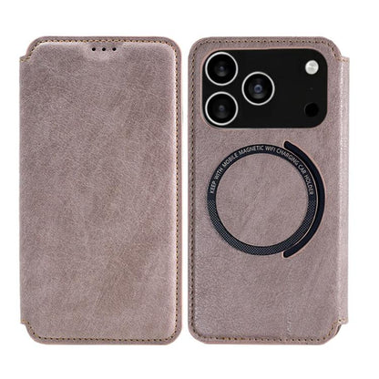For iPhone 17 Pro Max Kalebol Flip Card Slot MagSafe Leather Phone Case(Pink) - iPhone 17 Pro Max Cases by Kalebol | Online Shopping UK | buy2fix