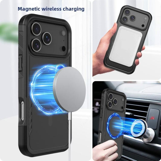 For iPhone 17 Pro Max Kalebol 2 in 1 Matte MagSafe Shockproof Phone Case - iPhone 17 Pro Max Cases by Kalebol | Online Shopping UK | buy2fix