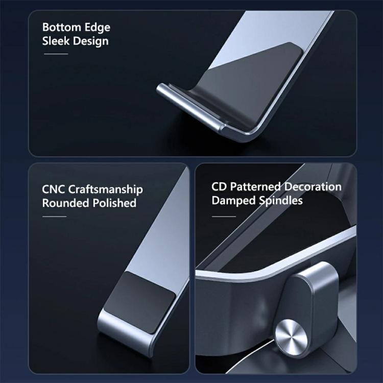 P70 X-Shape Aluminum Alloy Stand Height Adjustable Foldable Cooling Bracket for Laptop / Tablet(Dark Grey) - Laptop Stand by buy2fix | Online Shopping UK | buy2fix