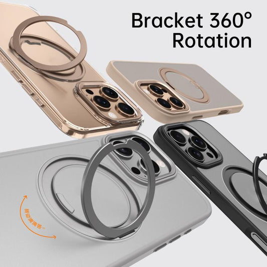 For iPhone 16 Pro Max Kalebol Rotating Magnetic Holder MagSafe Phone Case(Blue) - iPhone 16 Pro Max Cases by Kalebol | Online Shopping UK | buy2fix