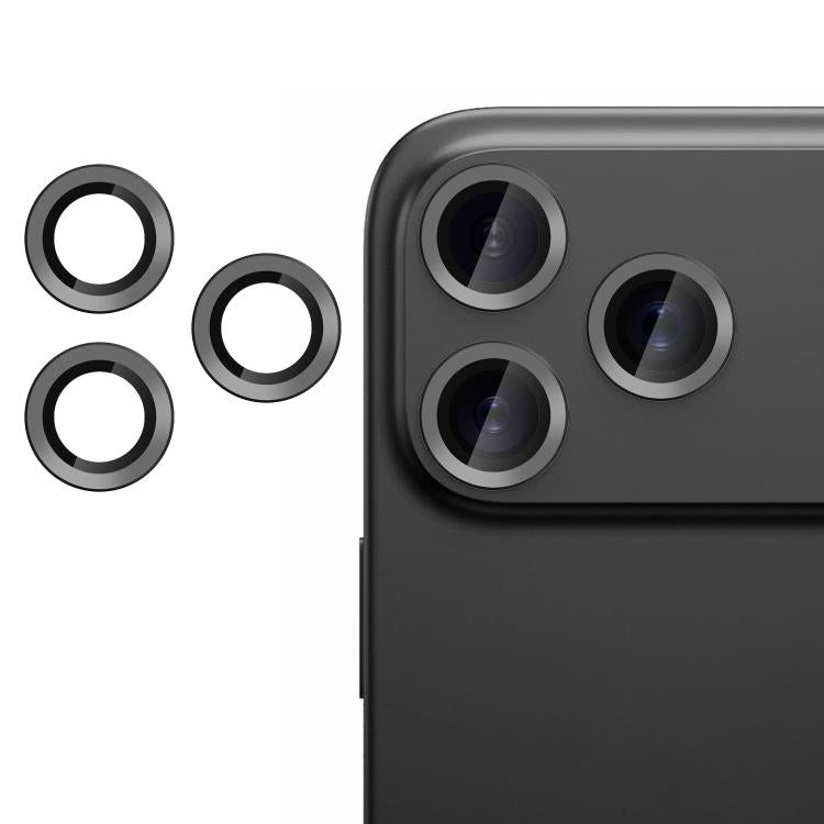 For iPhone 17 Pro Max Kalebol No Flicker Ultra-Thin Individual Camera Lens Tempered Glass Film(Black) - iPhone 17 Pro Max Tempered Glass by Kalebol | Online Shopping UK | buy2fix