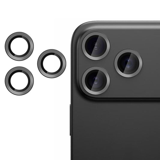For iPhone 17 Pro Max Kalebol No Flicker Ultra-Thin Individual Camera Lens Tempered Glass Film(Black) - iPhone 17 Pro Max Tempered Glass by Kalebol | Online Shopping UK | buy2fix
