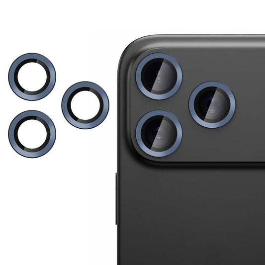 For iPhone 17 Pro Max Kalebol No Flicker Ultra-Thin Individual Camera Lens Tempered Glass Film(Titanium Blue) - iPhone 17 Pro Max Tempered Glass by Kalebol | Online Shopping UK | buy2fix