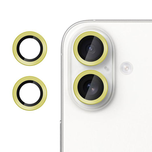 For iPhone 17 Kalebol No Flicker Ultra-Thin Individual Camera Lens Tempered Glass Film(Gold) - iPhone 17 Tempered Glass by Kalebol | Online Shopping UK | buy2fix