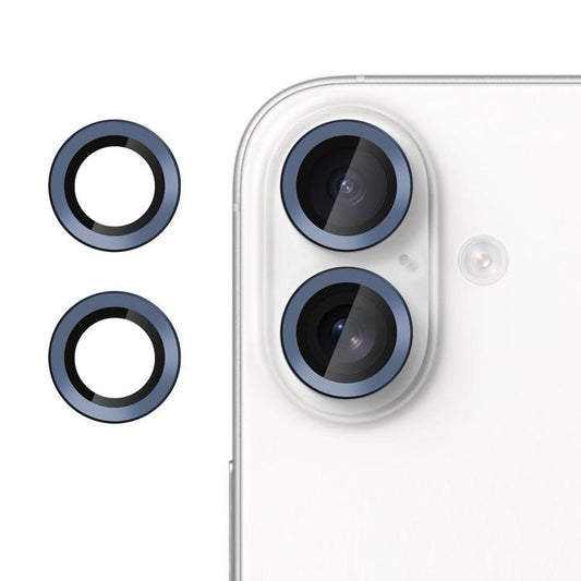 For iPhone 17 Kalebol No Flicker Ultra-Thin Individual Camera Lens Tempered Glass Film(Titanium Blue) - iPhone 17 Tempered Glass by Kalebol | Online Shopping UK | buy2fix