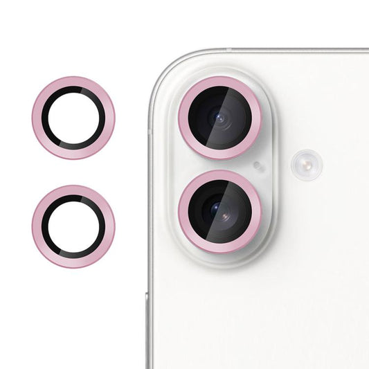 For iPhone 17 Kalebol No Flicker Ultra-Thin Individual Camera Lens Tempered Glass Film(Pink) - iPhone 17 Tempered Glass by Kalebol | Online Shopping UK | buy2fix