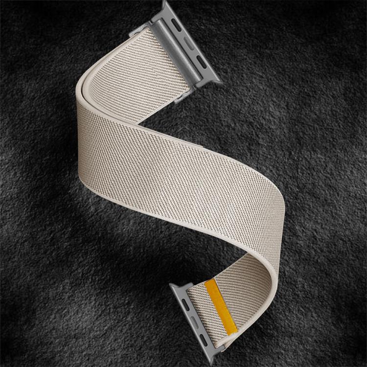 For Apple Watch 42mm / 41mm / 40mm / 38mm Adjustable Single Loop Elastic Nylon Watch Band(Starlight) - Watch Bands by buy2fix | Online Shopping UK | buy2fix