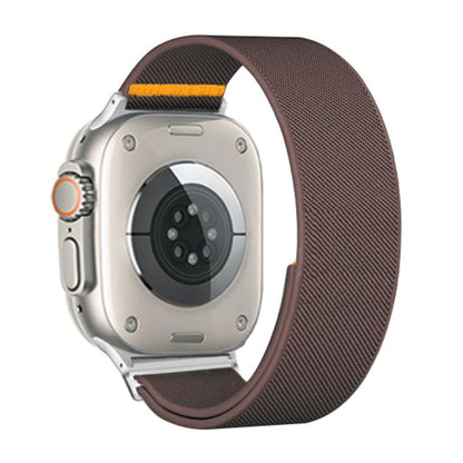 For Apple Watch 42mm / 41mm / 40mm / 38mm Adjustable Single Loop Elastic Nylon Watch Band(Smokey Purple) - Watch Bands by buy2fix | Online Shopping UK | buy2fix