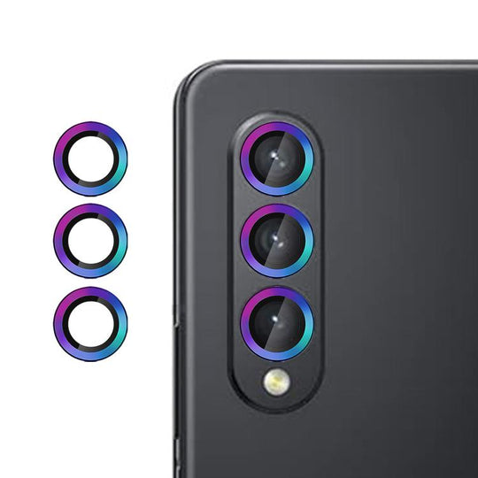 For Samsung Galaxy Z Fold3 Kalebol No Flicker Ultra-Thin Individual Camera Lens Tempered Glass Film(Colorful)