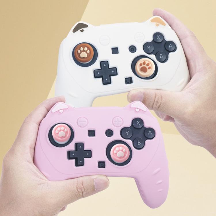 For Nintendo Switch 2 Pro Game Controller Silicone Protective Cover(Pink) - Cases by buy2fix | Online Shopping UK | buy2fix
