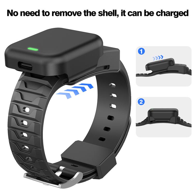 For WHOOP 4.0  Integrated TPU Watch Band(Black) - Watch Bands by buy2fix | Online Shopping UK | buy2fix