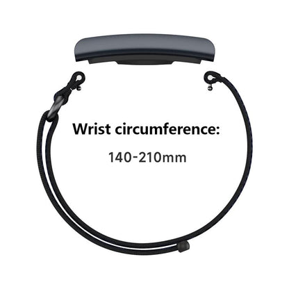 For Amazfit Helio Strap Metal Ring Two Sections Nylon Hook and Loop Fastener Watch Band(Dome Gray) - Watch Bands by buy2fix | Online Shopping UK | buy2fix