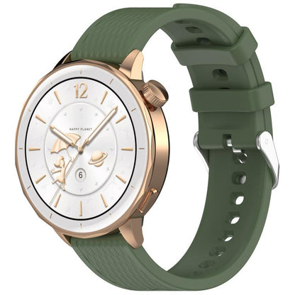 For OnePlus Watch 3 43mm Rhombic Texture Groove Silicone Watch Band(Dark Green) - Watch Bands by buy2fix | Online Shopping UK | buy2fix