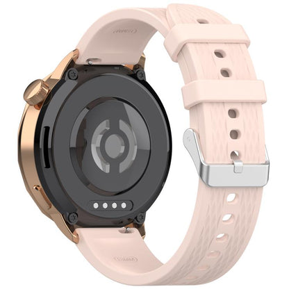 For OnePlus Watch 3 43mm Rhombic Texture Groove Silicone Watch Band(Light Pink) - Watch Bands by buy2fix | Online Shopping UK | buy2fix