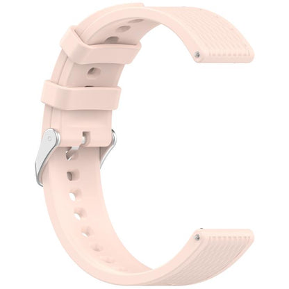 For OnePlus Watch 3 43mm Rhombic Texture Groove Silicone Watch Band(Light Pink) - Watch Bands by buy2fix | Online Shopping UK | buy2fix
