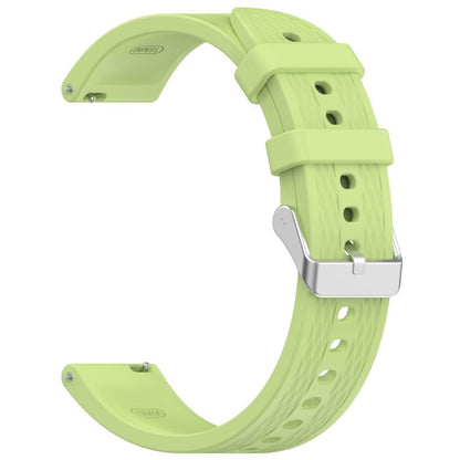 For OnePlus Watch 3 43mm Rhombic Texture Groove Silicone Watch Band(Lime) - Watch Bands by buy2fix | Online Shopping UK | buy2fix