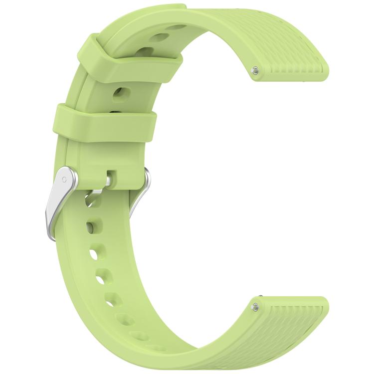 For OnePlus Watch 3 43mm Rhombic Texture Groove Silicone Watch Band(Lime) - Watch Bands by buy2fix | Online Shopping UK | buy2fix