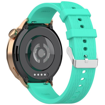 For OnePlus Watch 3 43mm Rhombic Texture Groove Silicone Watch Band(Teal) - Watch Bands by buy2fix | Online Shopping UK | buy2fix