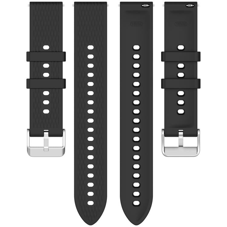 For OnePlus Watch 3 43mm Rhombic Texture Groove Silicone Watch Band(White) - Watch Bands by buy2fix | Online Shopping UK | buy2fix