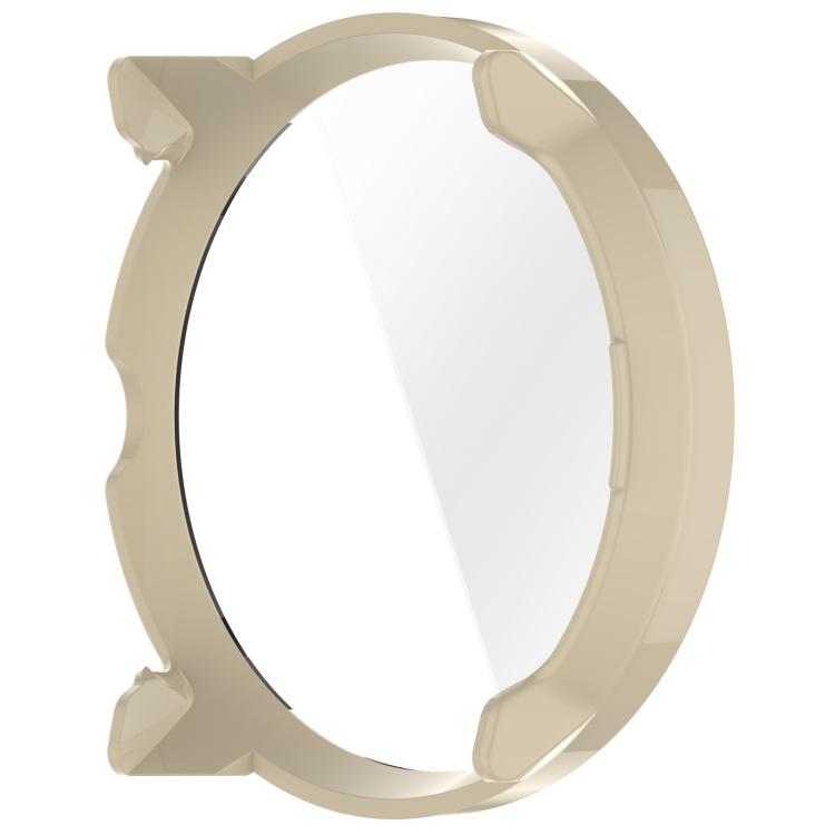 For Suunto Run Tempered Film Integrated PC Watch Protective Cover(Ivory White) -  by buy2fix | Online Shopping UK | buy2fix