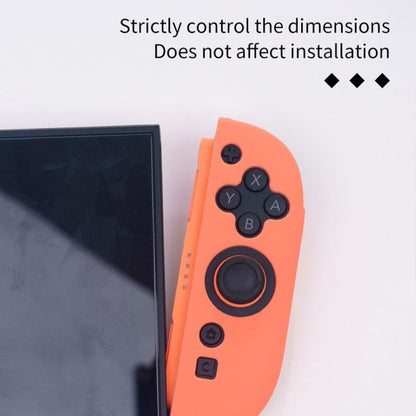 For Nintendo Switch 2 Game Controller Half-Cover Silicone Protective Cover(Orange Blue) - Cases by buy2fix | Online Shopping UK | buy2fix