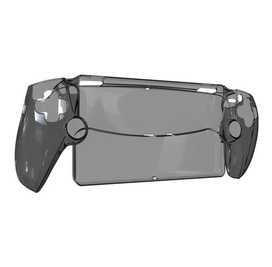 For Sony PS5  Streaming Handheld Console Crystal Clear PC Protective Case(Transparent Black)