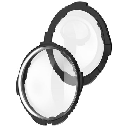 For Insta360 X4 Rotating Optical Tempered Glass Lens Guard Protective Cover(Black) - Protective Film & Stickers by buy2fix | Online Shopping UK | buy2fix